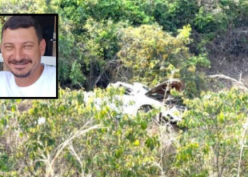 Motorista capota S10, cai em ribanceira e morre