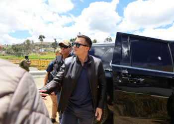 Daniel Noboa, presidente do Equador, é alvo de atentado