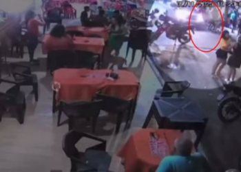 VÍDEO – Motorista atropela quatro pessoas no São Gonçalo Beira Rio, em Cuiabá