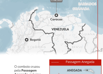 Maior porta-aviões do mundo fica mais próximo da Venezuela e intensifica pressão dos EUA