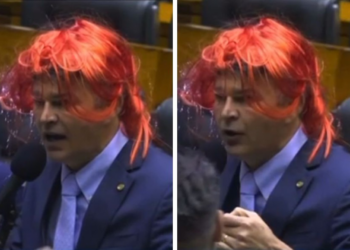 Medeiros põe peruca durante sessão e ironiza professora da UFF; vídeo