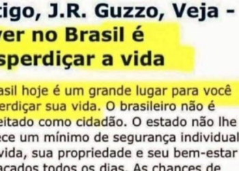 Não, viver no Brasil NÃO É desperdiçar a vida