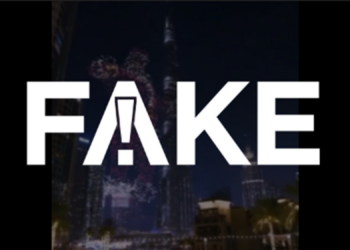É #FAKE que vídeo mostre drones formando Papai Noel no céu de Dubai; imagem foi criada por computador