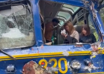 Turista brasileira registra momentos de tensão em acidente de trem no Peru