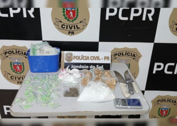 Polícia estoura depósito de drogas na área rural de Jandaia do Sul