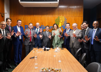 Pivetta filia Juarez, Juliana e Dr. Eugênio ao Republicanos