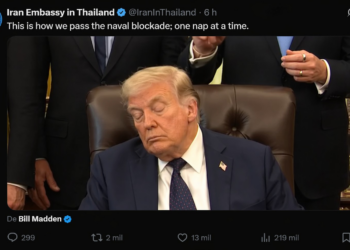 'É assim que passamos o bloqueio naval; uma soneca de cada vez': Irã provoca Trump após aparente cochilo em reunião; VÍDEO