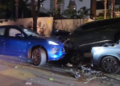 Motorista de Porshe bate em carros estacionados e é preso por embriaguez em SP