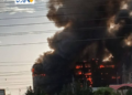 Incêndio atinge shopping em Teerã