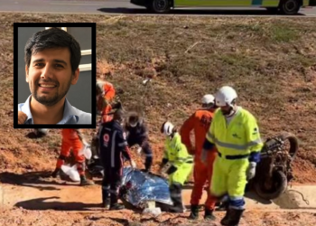Empresário perde controle de moto esportiva em curva e morre na BR-163 em Sorriso