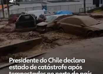 Chile decreta estado de catástrofe após enchentes e deslizamentos no norte do país