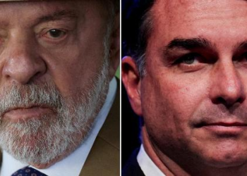 Flávio ensaia perguntas para o púlpito vazio de Lula na Globo