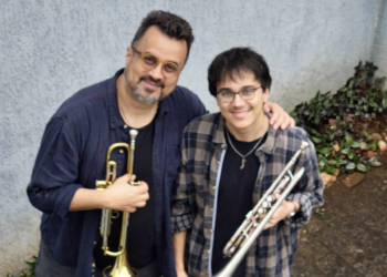 Daniel D'Alcantara e Mathias Hindal tocam juntos no JazzB, em São Paulo