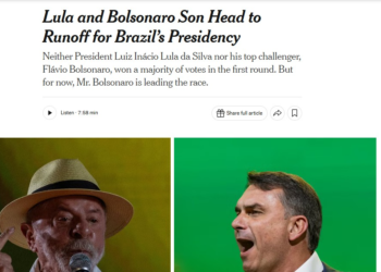 Flávio e Lula no 2º Turno: como imprensa internacional noticiou resultado das eleições
